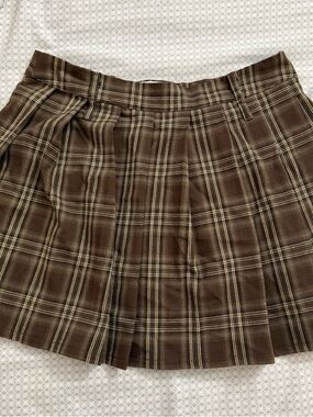 Rita Ora x Primark Brown Plaid Mini Skirt - US 4